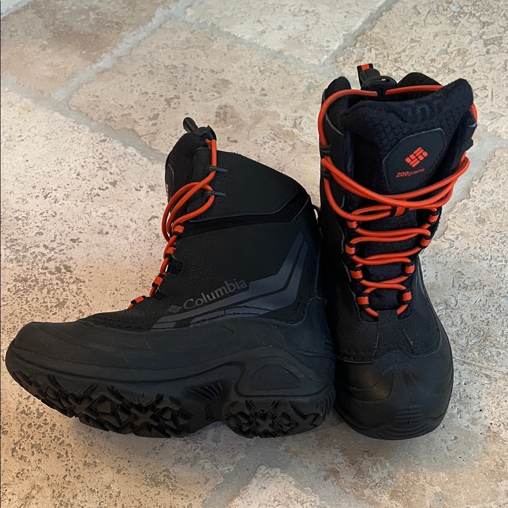 Columbia Bugaboo Winter Snow Boots - Black / Orange
